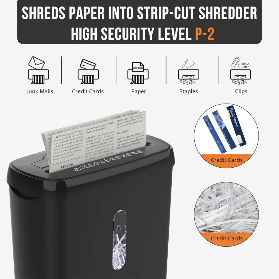 Home Office Paper Shredder - Home Office Paper Shredder 10-Sheet Strip