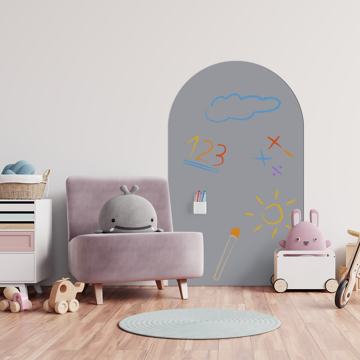 Whiteboard Magnetic - 1 piece of arched decorative magnetic