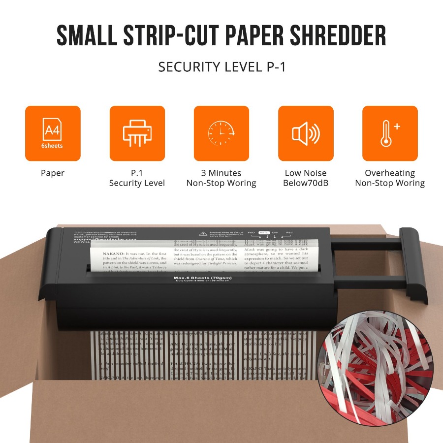 Home Office Paper Shredder - Small Paper Shredder for Home Office
