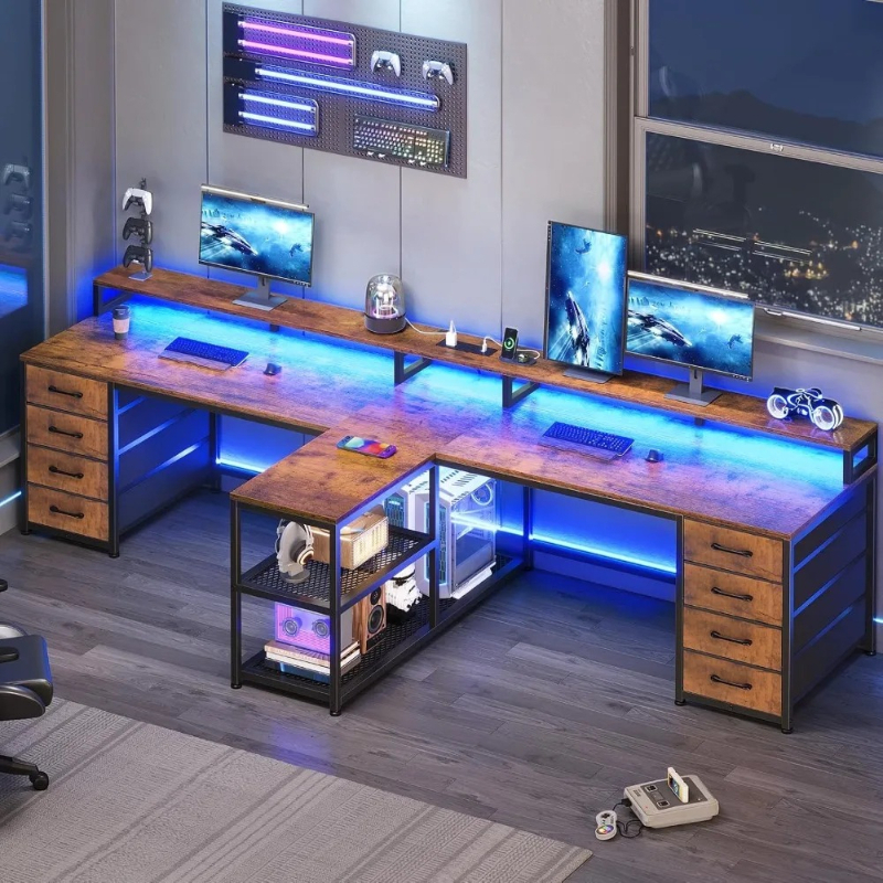 Home Office With Two Desks - 94.5