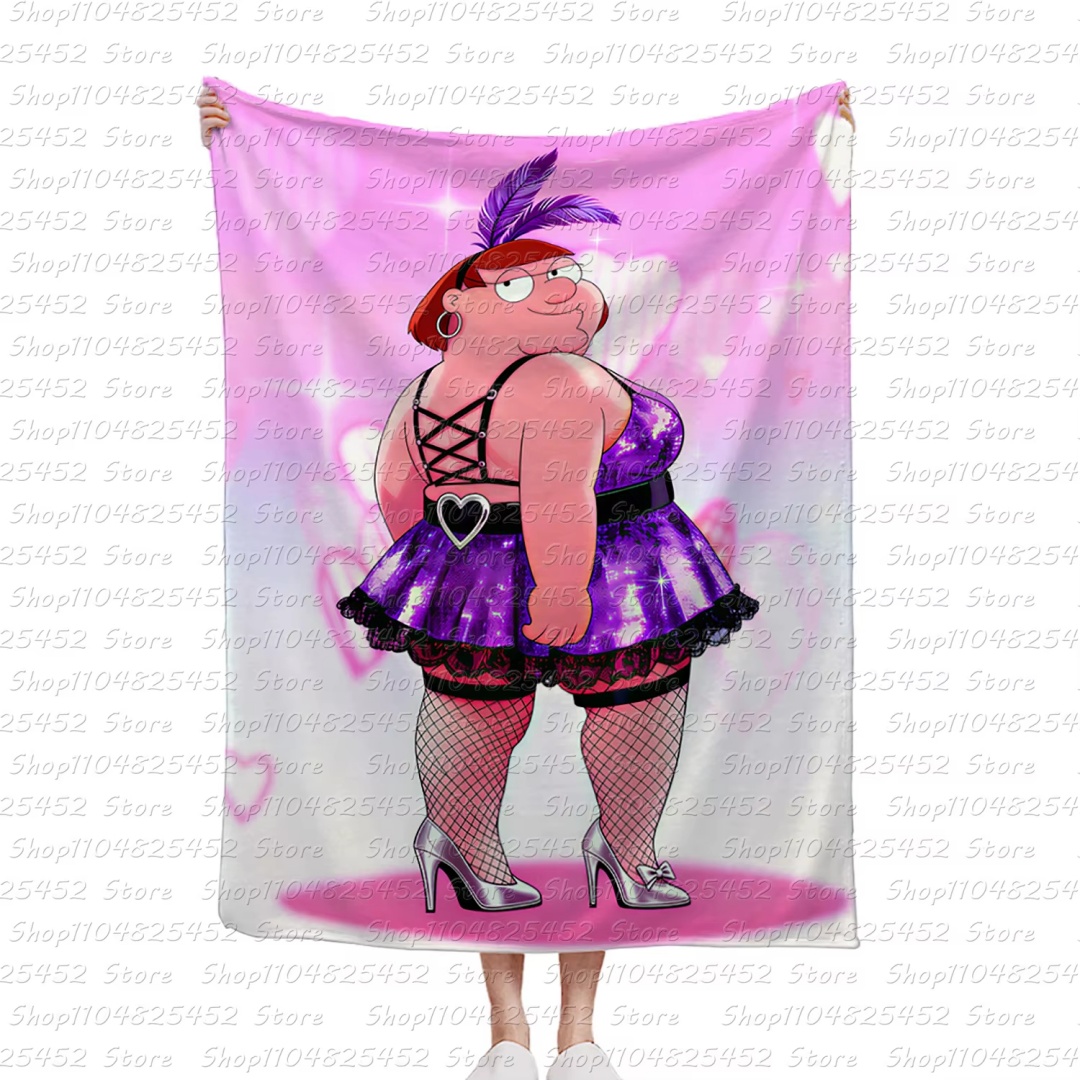 Home Office Icon - Peter Griffin Plush Blanket Soft Flannel