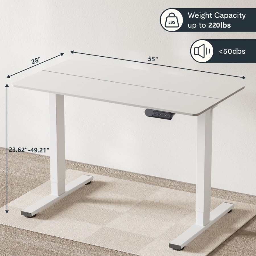 Electric Standing Desk Dual Mo - Home Office With Two Desks recension och pris