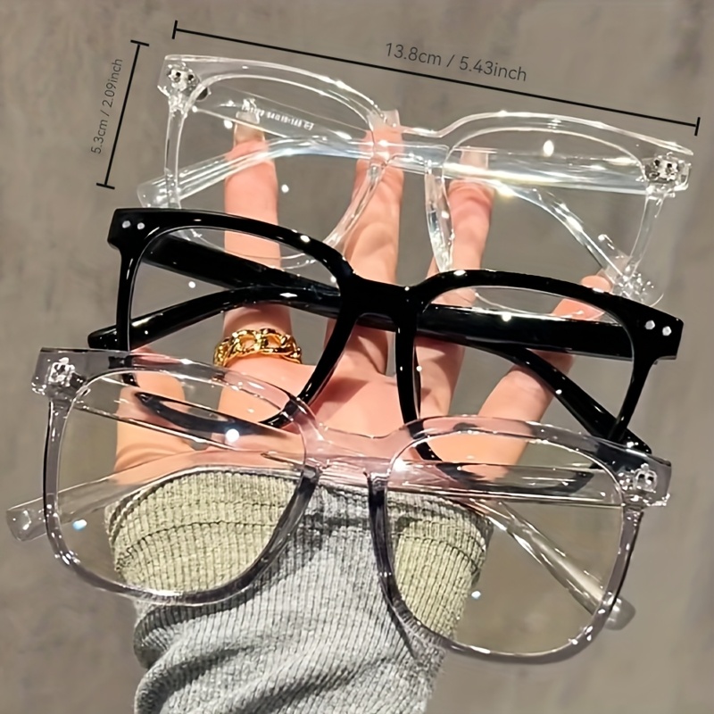 Free Shipping 3 Pieces Y2K Str - Blue Light Glasses recension och pris