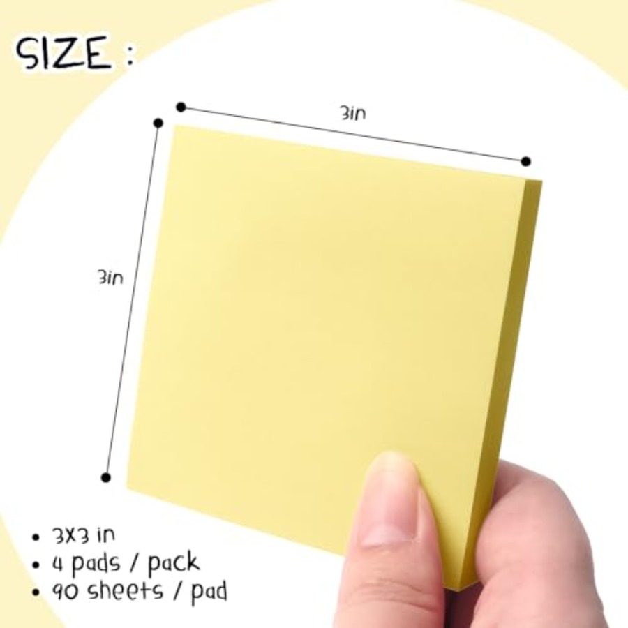 Sticky Notes 3x3 Self-Stick No - Home Office Ye recension och pris