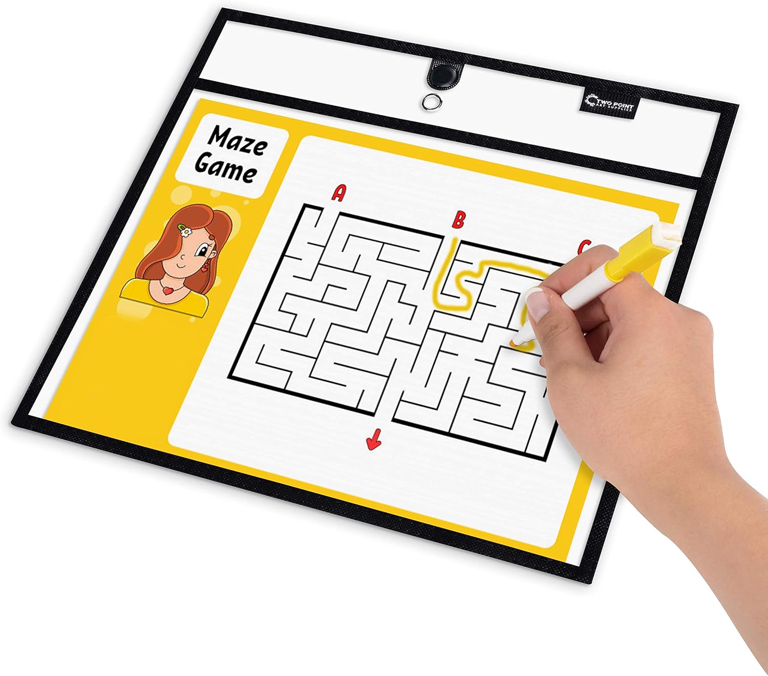 Magnetic Dry Erase Pockets, 6- - Whiteboard Magnetic recension och pris