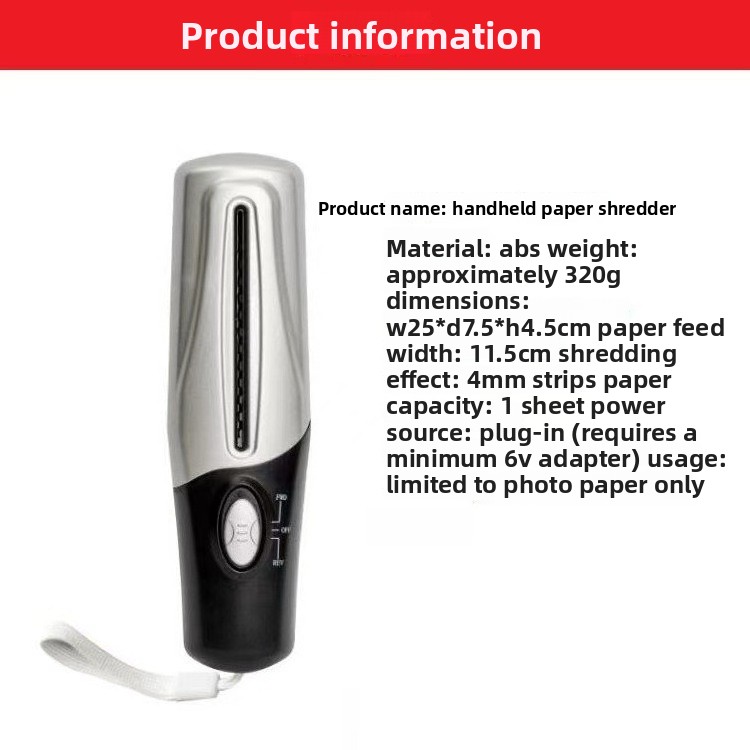 USB Portable Shredder Multifun - Home Office Paper Shredder recension och pris