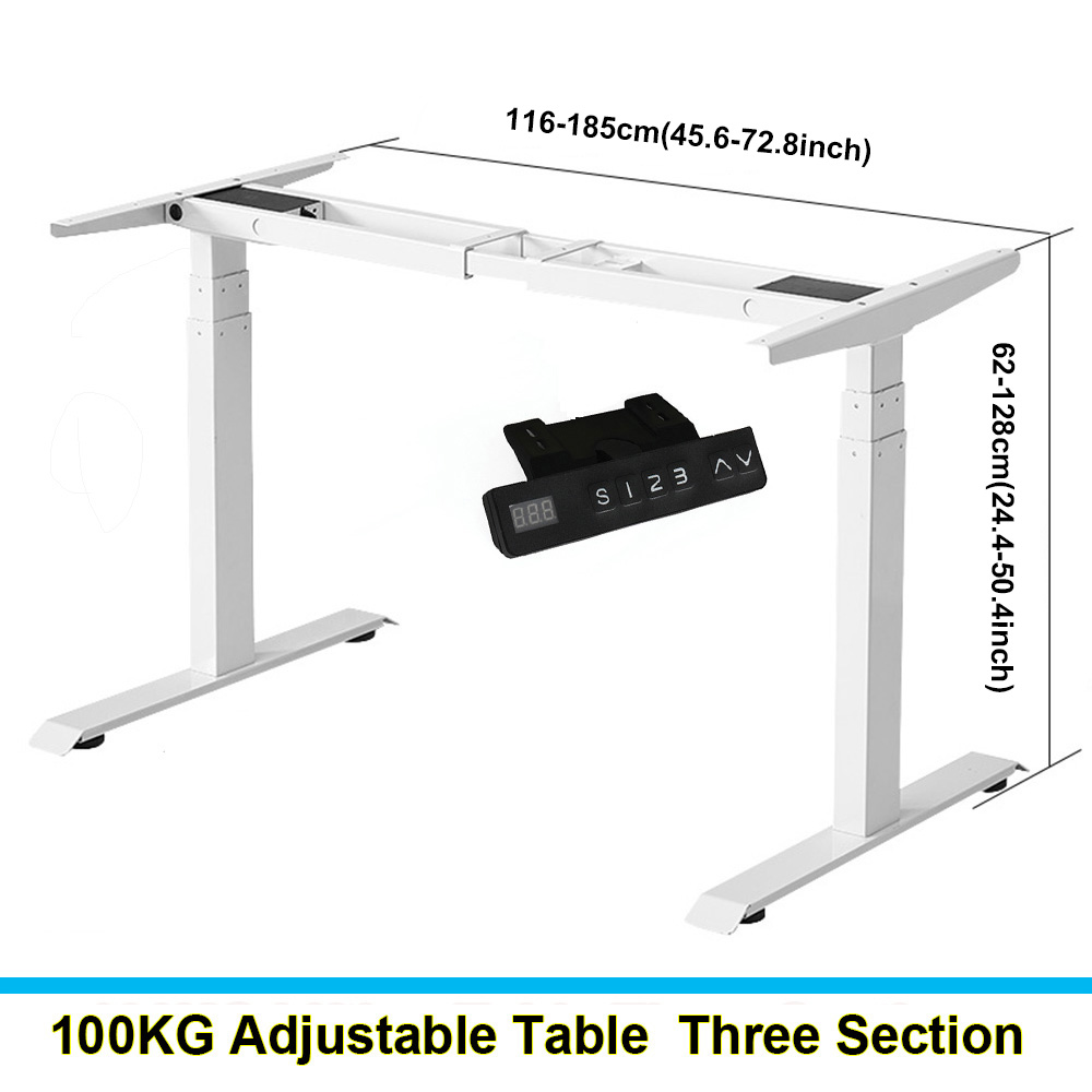 Two/Three Section Electric Lif - Home Office With Two Desks recension och pris