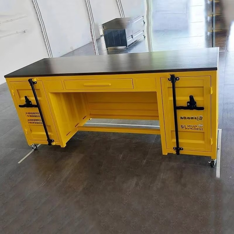 Industrial style computer desk - Home Office Work Table recension och pris