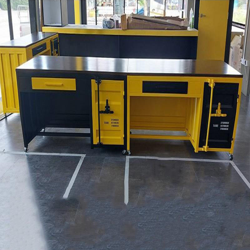 Industrial style computer desk - Home Office Work Table recension och pris