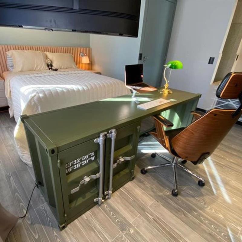 Industrial style computer desk - Home Office Work Table recension och pris
