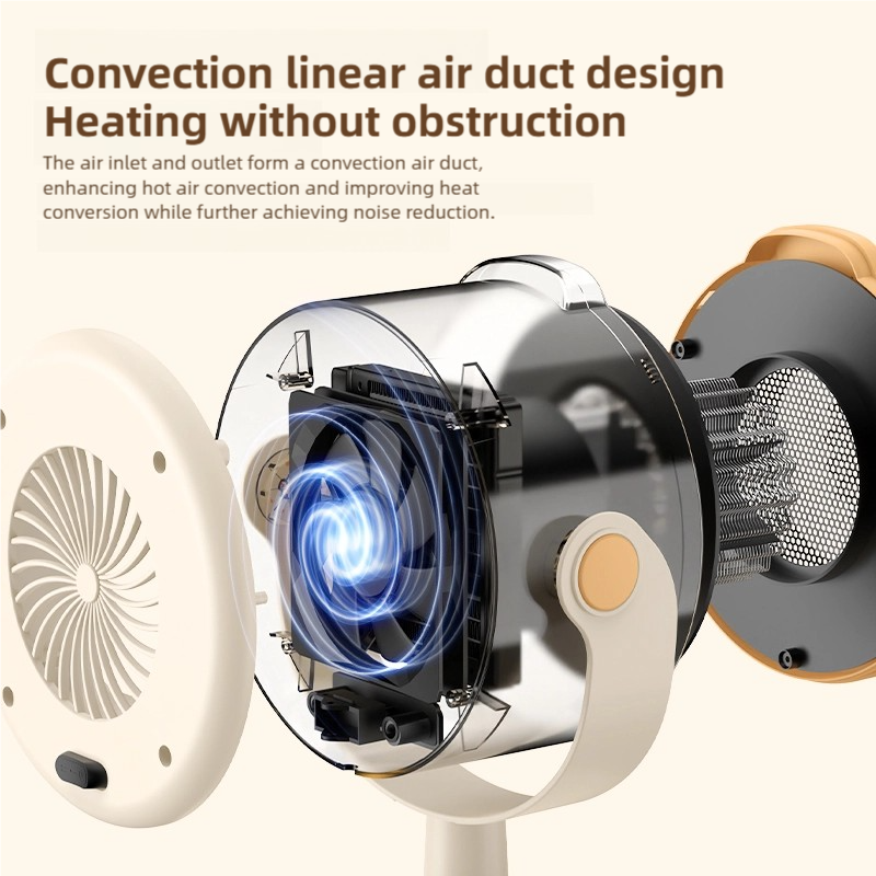 Portable mini heater with two- - Home Office With Two Desks recension och pris