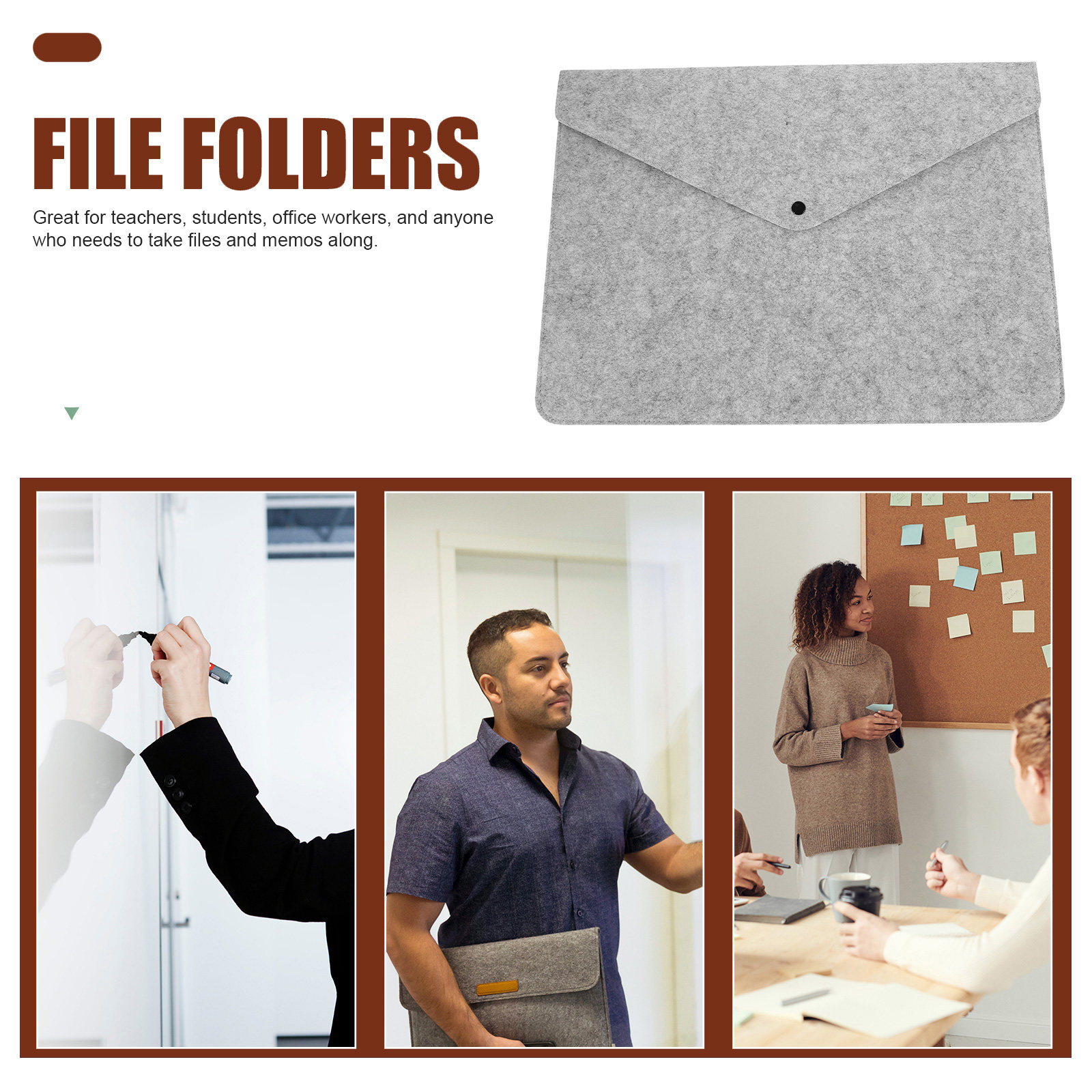 Lightweight Felt Document Pouc - Home Office Tax recension och pris