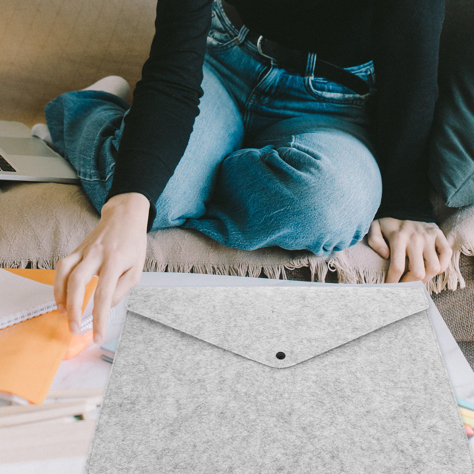 Lightweight Felt Document Pouc - Home Office Tax recension och pris