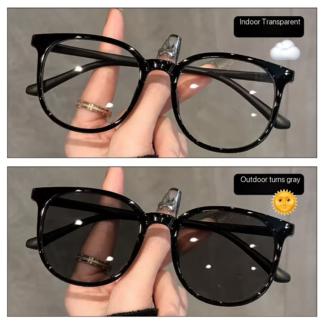 Fashionable Large-frame Photoc - Blue Light Glasses recension och pris