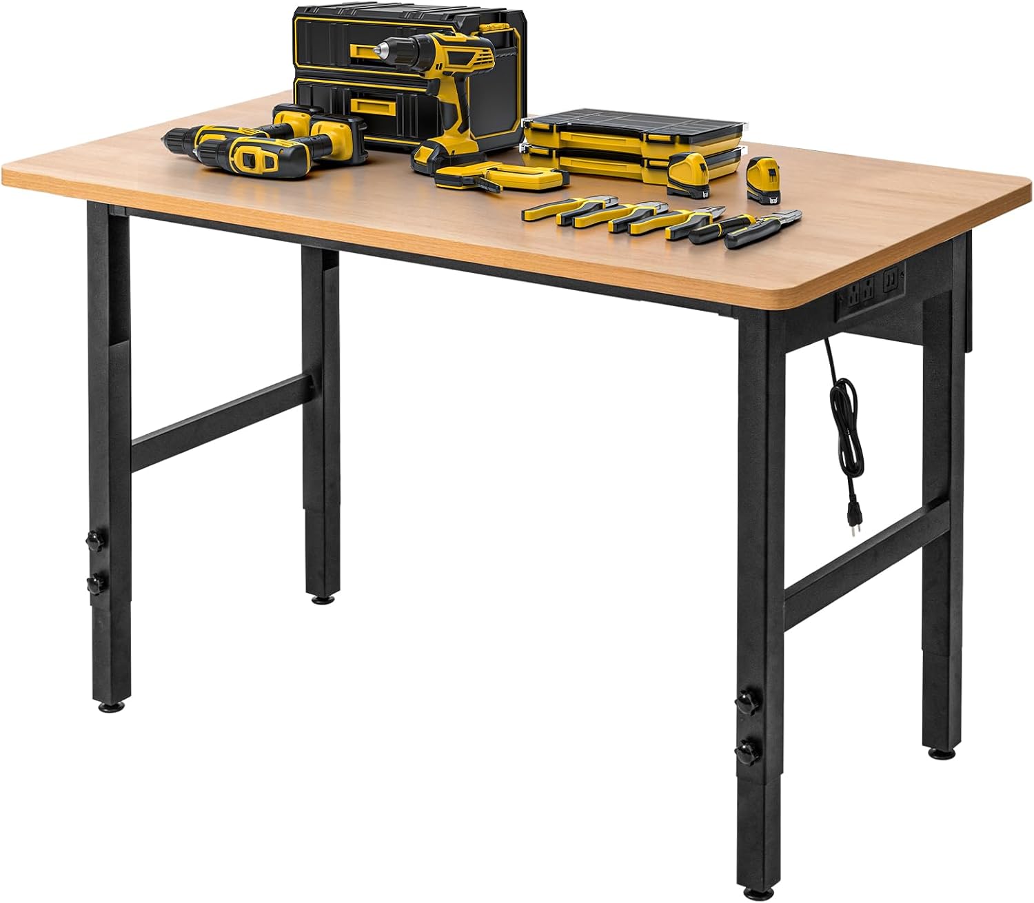 Adjustable Workbench With Powe - Home Office Work Table recension och pris