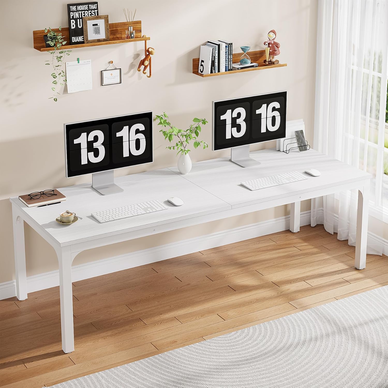 2-Person Home Office Desk 78.7 - Home Office With Two Desks recension och pris