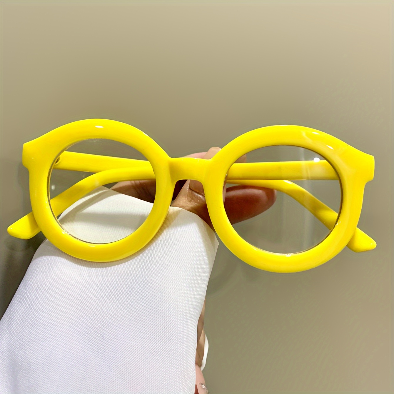 A pair of round transparent le - Blue Light Glasses recension och pris