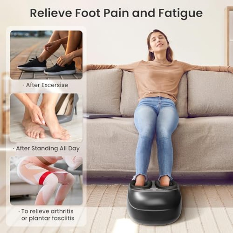 Shiatsu Foot Massager with Hea - Home Office Alternative recension och pris