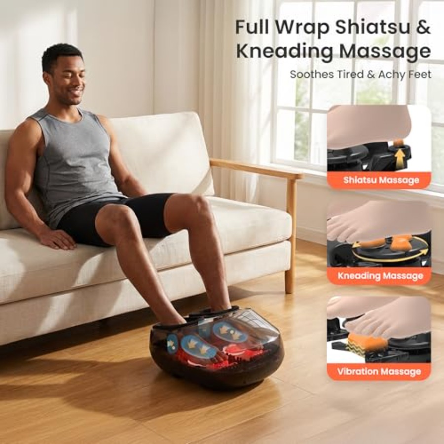 Shiatsu Foot Massager with Hea - Home Office Alternative recension och pris