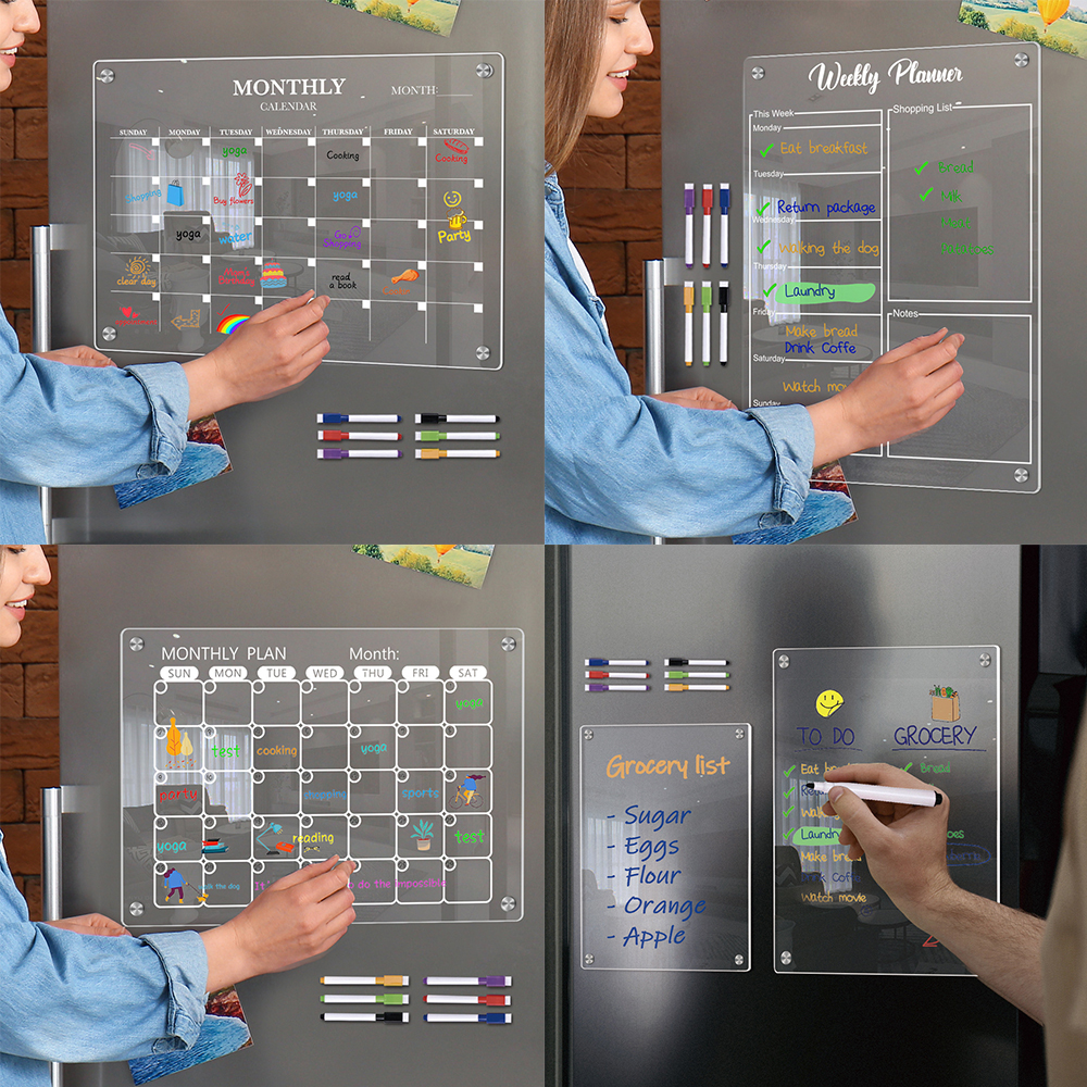 [k]Dry Erase Board Acrylic Mag - Whiteboard Magnetic recension och pris