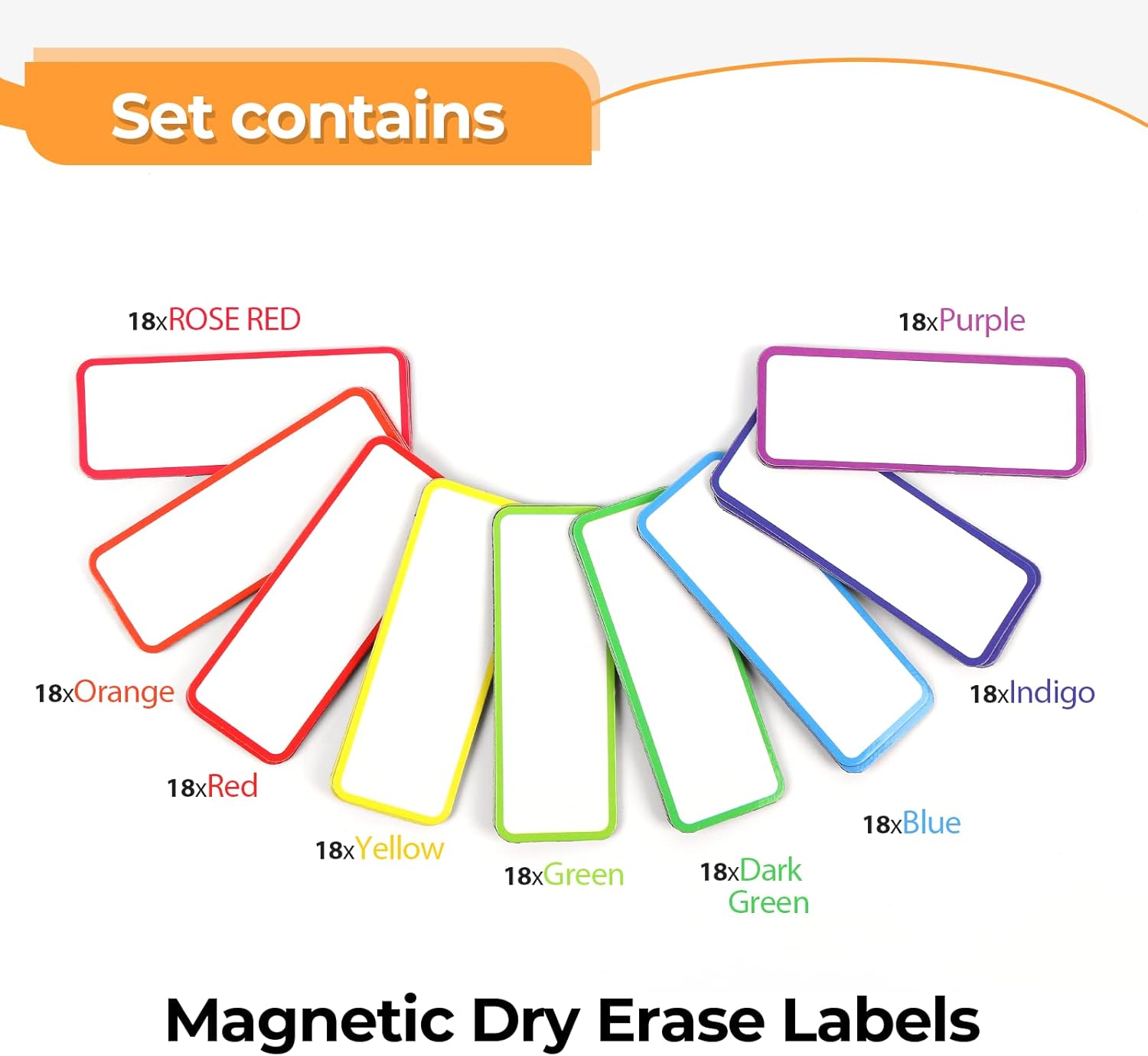 54pcs Magnetic Dry Erase Label - Whiteboard Magnetic recension och pris