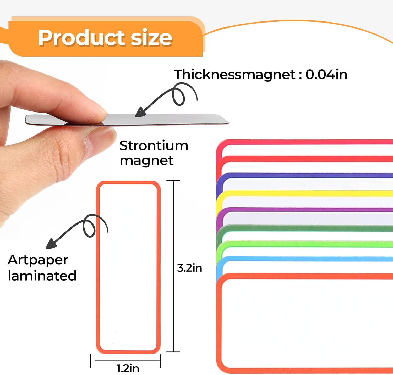 54pcs Magnetic Dry Erase Label - Whiteboard Magnetic recension och pris