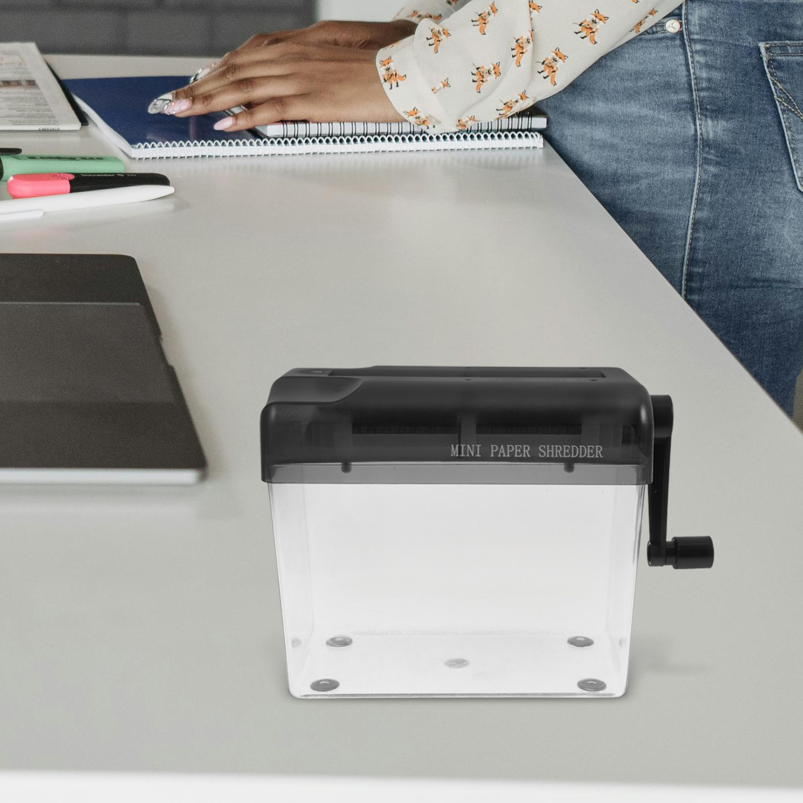Manual Hand Crank Paper Shredd - Home Office Paper Shredder recension och pris