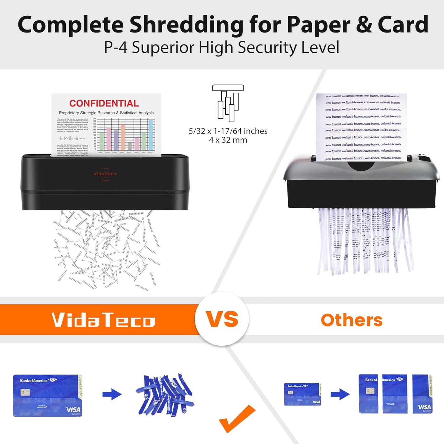 8-Sheet Cross-Cut Paper Shredd - Home Office Paper Shredder recension och pris