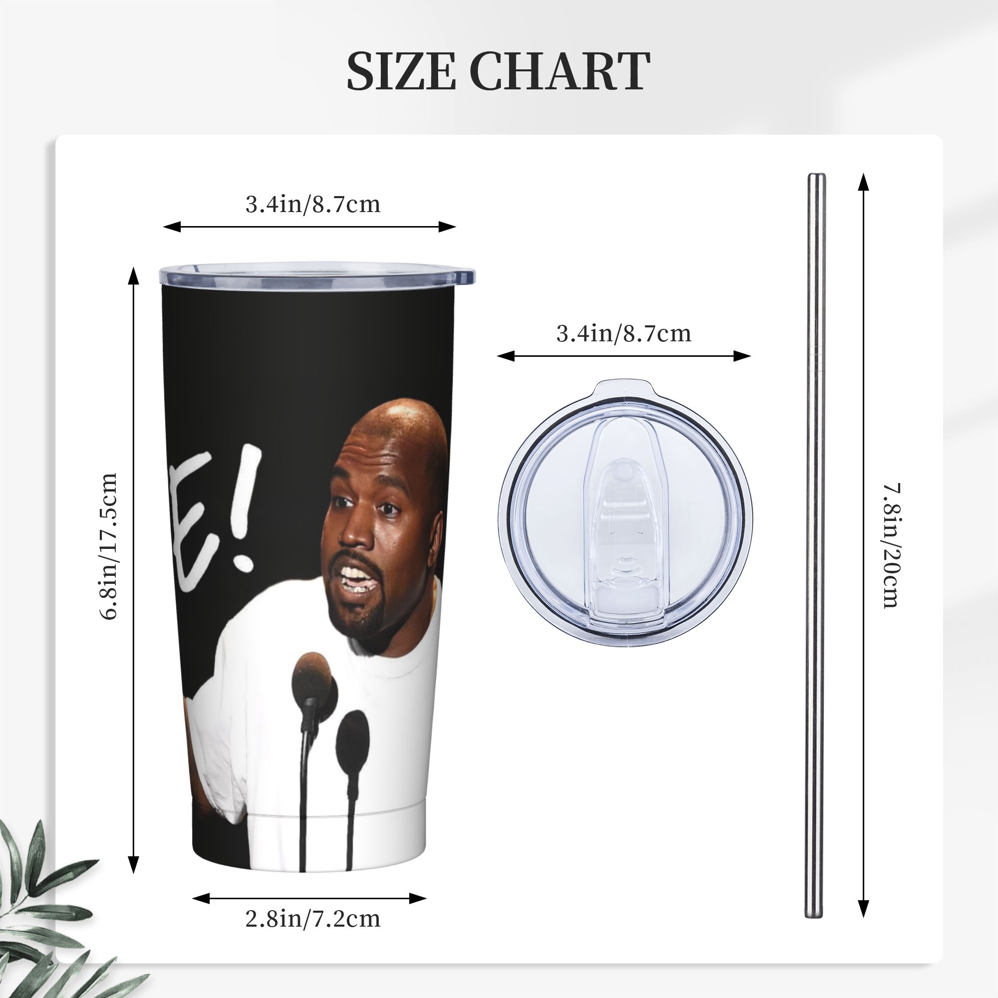 Ye Kanye West Tumbler Vacuum I - Home Office Ye recension och pris