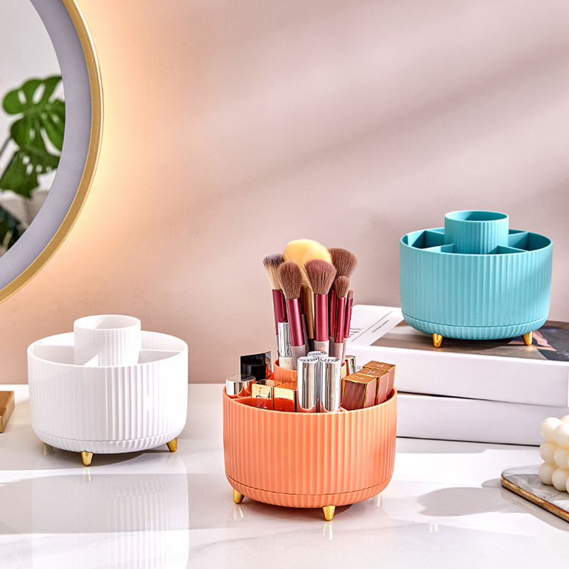 1Pcs 360° Rotating Makeup Brus - Home Office Work Table recension och pris