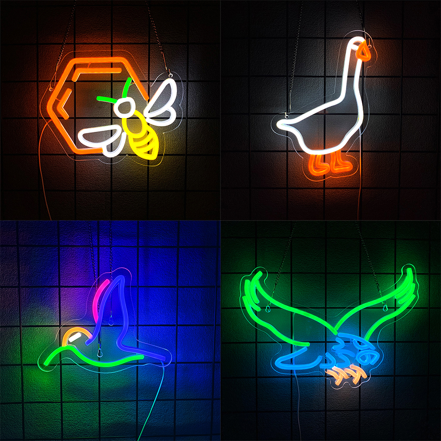 Animal Led Neon Sign, Cartoon  - Home Office Icon recension och pris