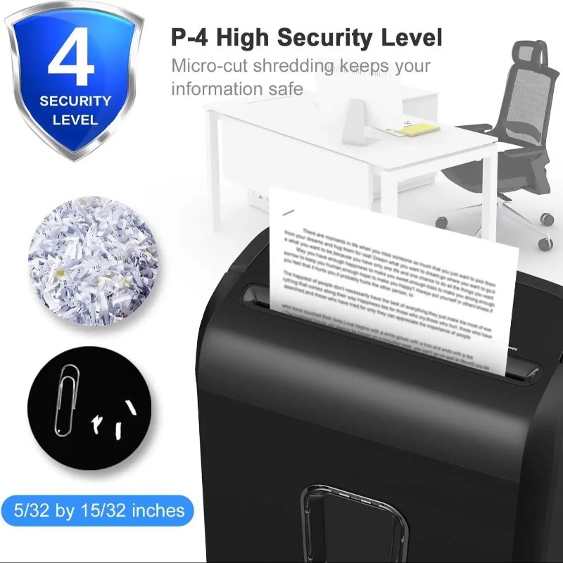 Bonsaii 6-Sheet Micro-Cut Pape - Home Office Paper Shredder recension och pris