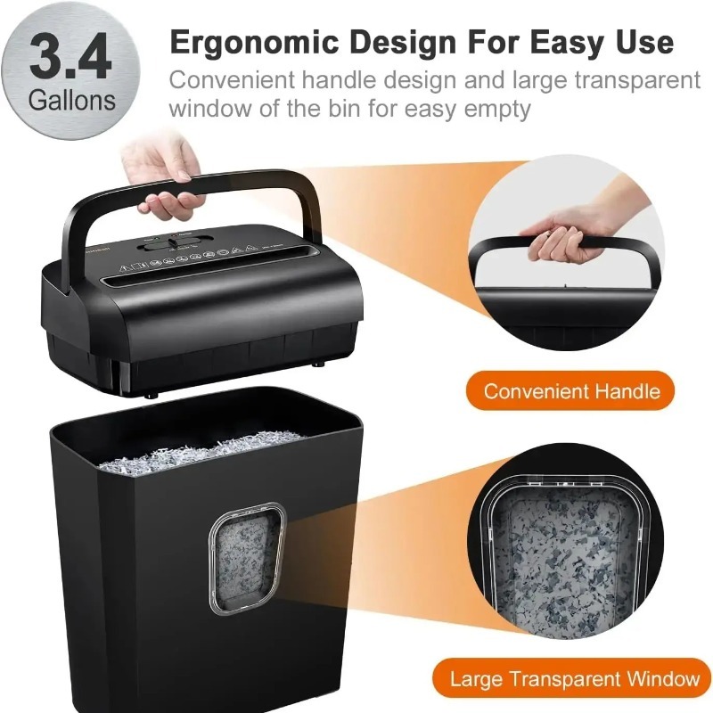 Bonsaii 6-Sheet Micro-Cut Pape - Home Office Paper Shredder recension och pris
