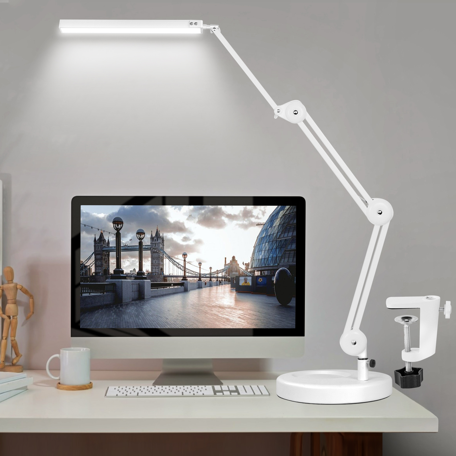 EOOKU EU/US 12V Table Lamp wit - Home Office Work Table recension och pris