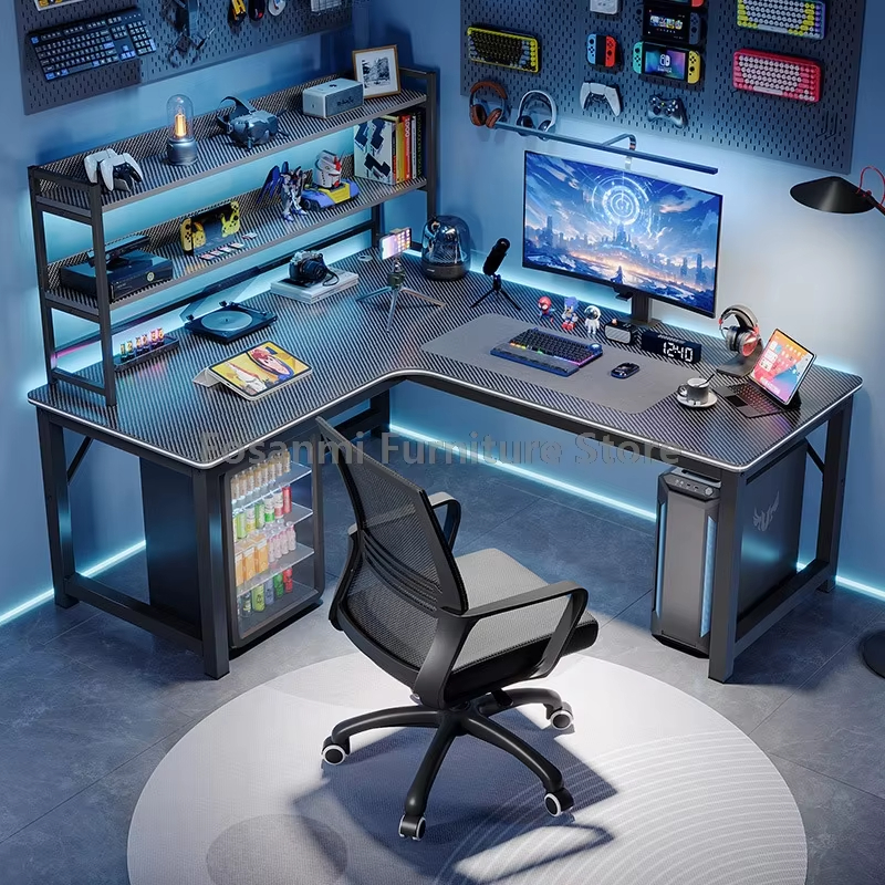 L-Shaped Computer Desk and Cha - Home Office Work Table recension och pris