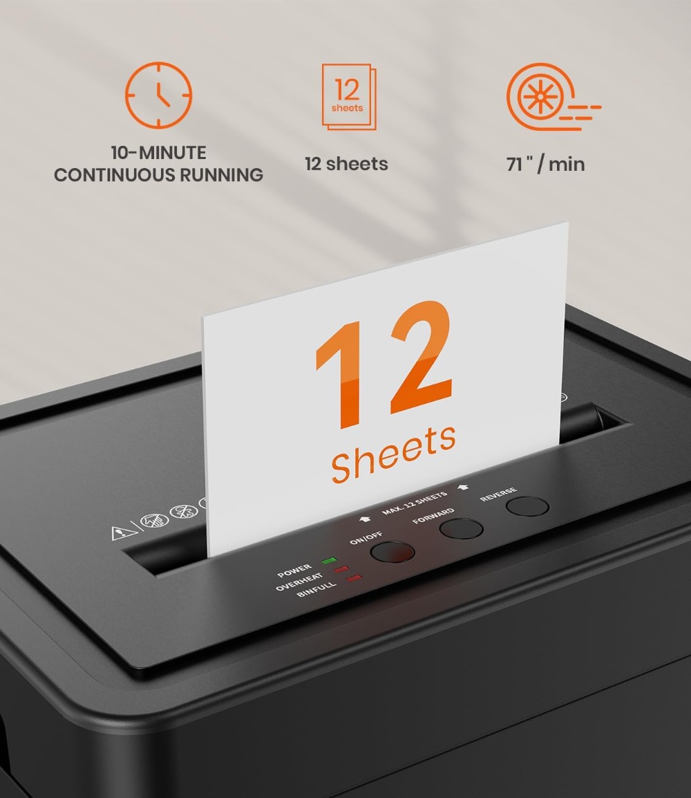 Micro-Cut Paper Shredder P-4,  - Home Office Paper Shredder recension och pris