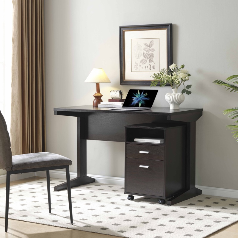 Home Office Desk with Modesty  - Home Office With Two Desks recension och pris