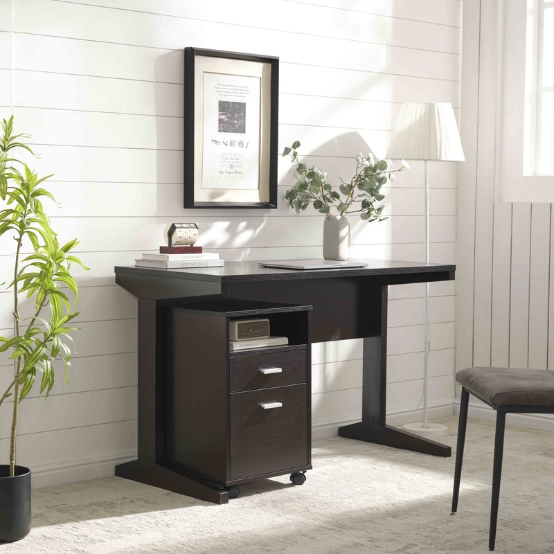 Home Office Desk with Modesty  - Home Office With Two Desks recension och pris