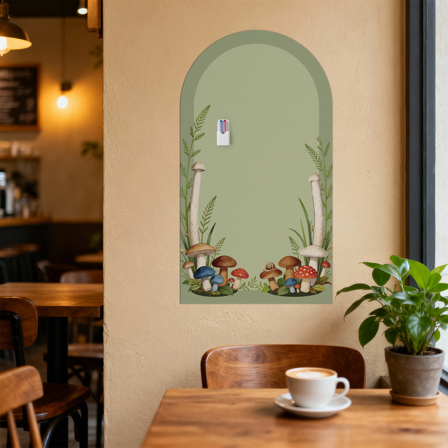 Arched Floral Magnetic Whitebo - Whiteboard Magnetic recension och pris