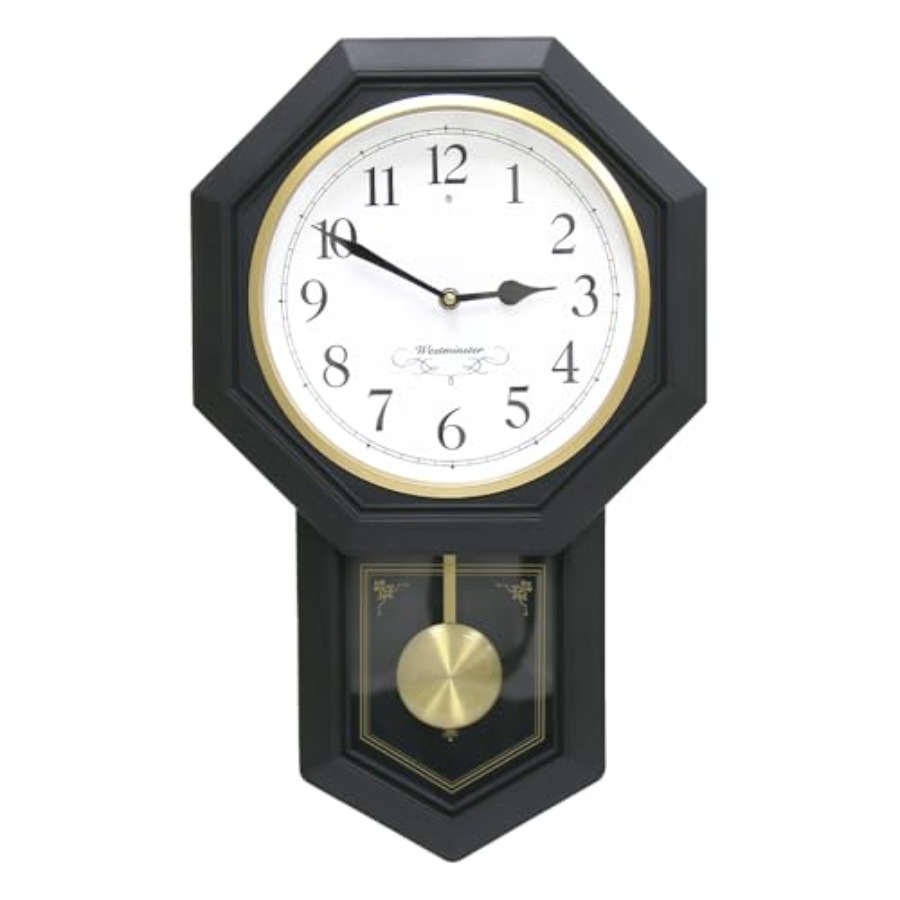 66236 Plastic Pendulum Clock.  - Home Office Westminster recension och pris
