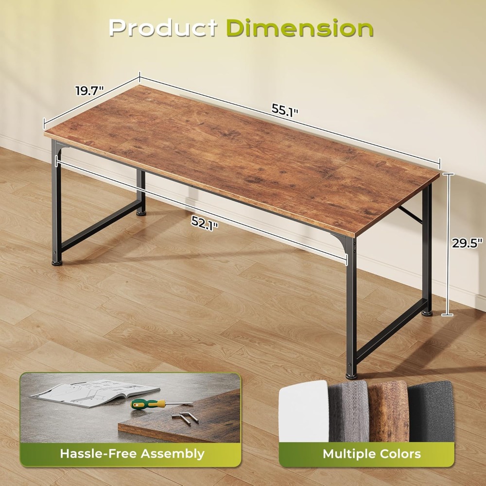 55 Inch Computer Desk, Home Of - Home Office Work Table recension och pris