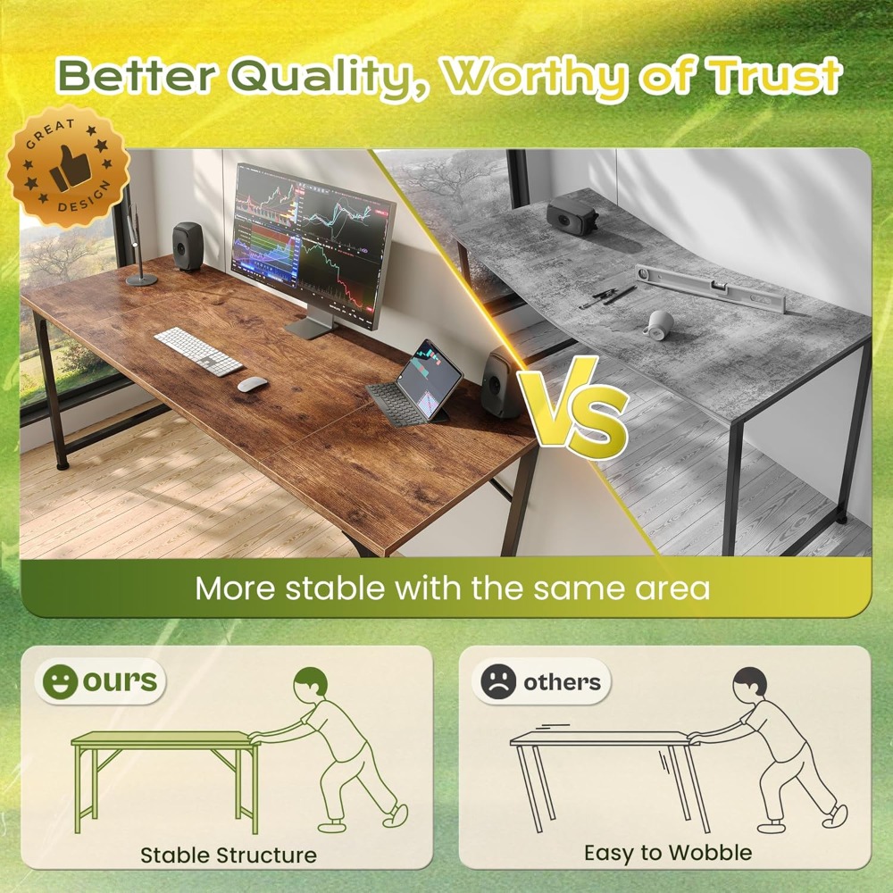 55 Inch Computer Desk, Home Of - Home Office Work Table recension och pris